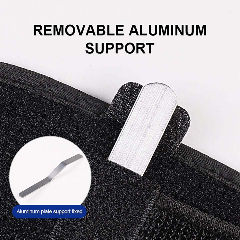 1 Stück feste Fingerlinge Handgelenkbandage mit Aluminiumplatten-Stütze für Daumenverstauchung Bruch Fingerorthese Kompression