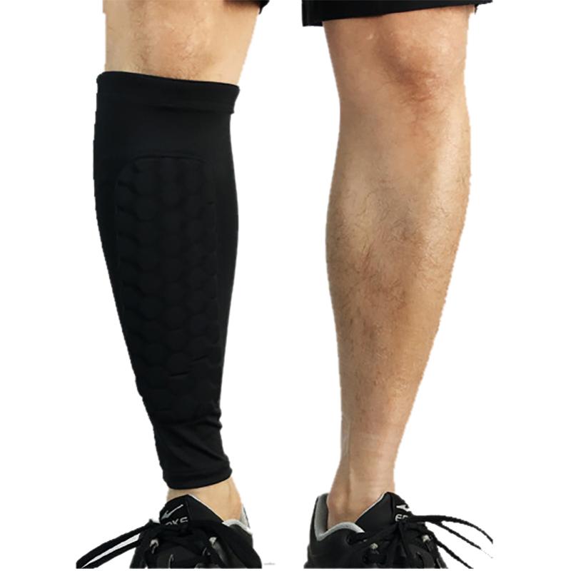 Honeycomb Shin Splint Compression Sleeve Basketball Calf Protection Leg Guard M