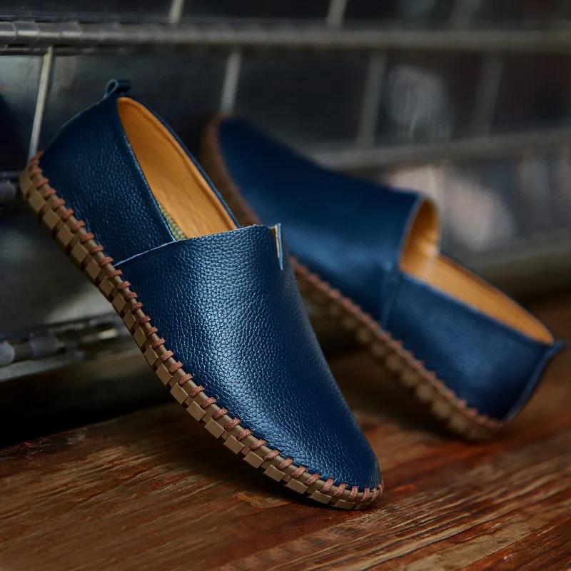 Fashion Plus Size Men Shoes Handmade Casual Loafers 38-50 Casual Shoes New Summer Pu Loafers Men Zapatos De Hombre