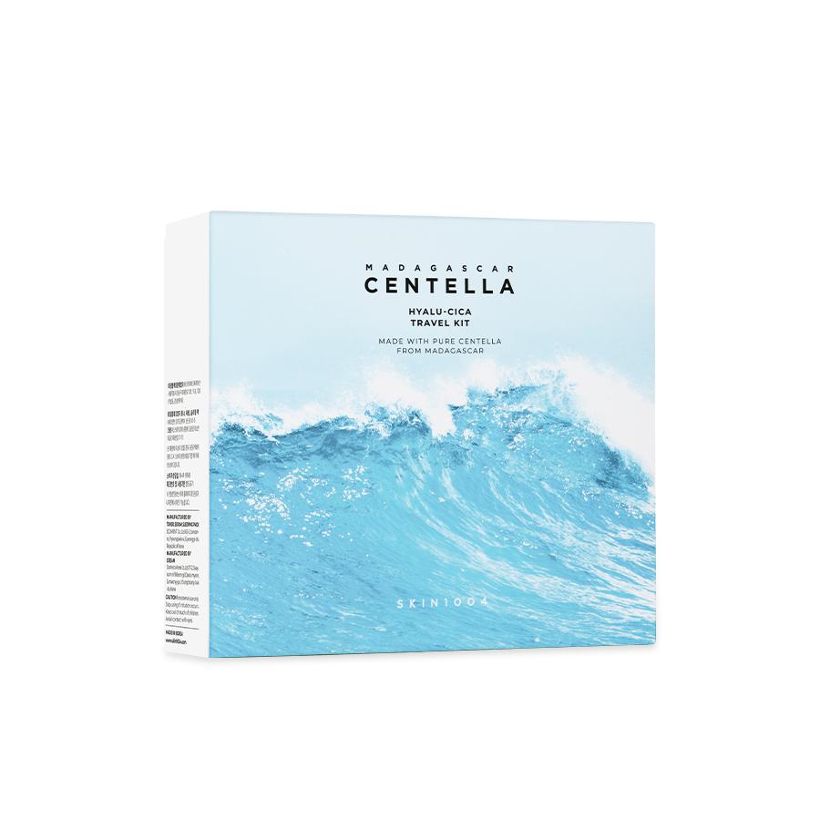 SKIN1004 Madagascar Centella Hyalu-Cica Travel Kit - Deep Hydration & Soothing Set for Glowing Skin (4 Items)