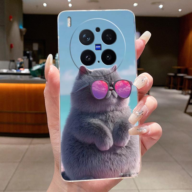 Trendy Fashion Erupting Volcano Pattern Phone Case For Vivo X300 Pro Clear TPU Soft Cover Anti-scratch Couple Protective Shell