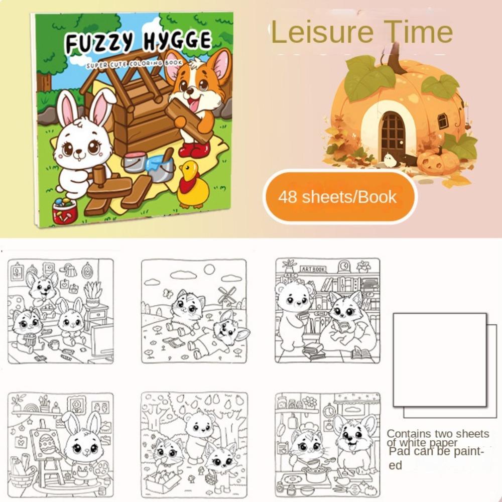 

Монтессори Игрушка Еда Фрукты Книжка-раскраска Развивающая Гуашь Книга для граффити Малыш style D