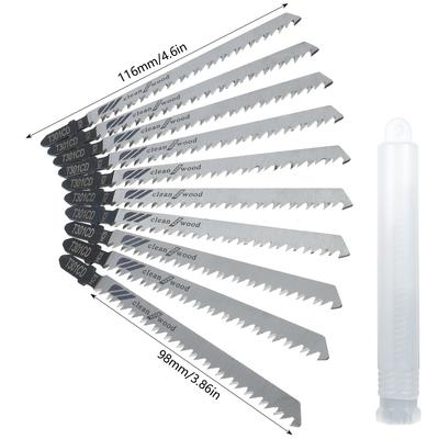 10pcs Saw Blades T301CD Saw Blade Set T Shank Reciprocating Saw Blade Jig Saw Blades For Wood/Metal Cutting Woodworking Tools