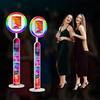 Vysoce kvalitní přenosný 12,9palcový 13palcový iPad Foto budka Nastavitelná Foto budka Nastavitelné kruhové RGB výplňové světlo Párty Svatba