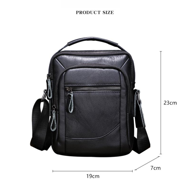 New Hot-selling Outdoor Shoulder Bag Leather Business Multifunctional Men's Soft Leather Casual Messenger Bag Men