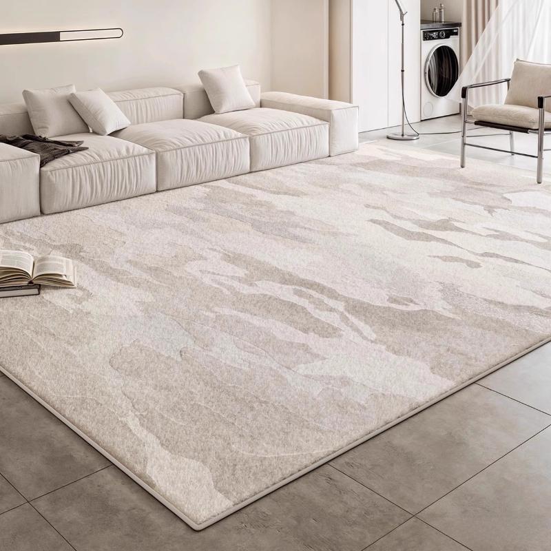 Cream Style Carpets for Living Room Large Area Bedroom Washable Decor Carpet Thick Plush Lounge Floor Mat Fluffy Soft Study Rug