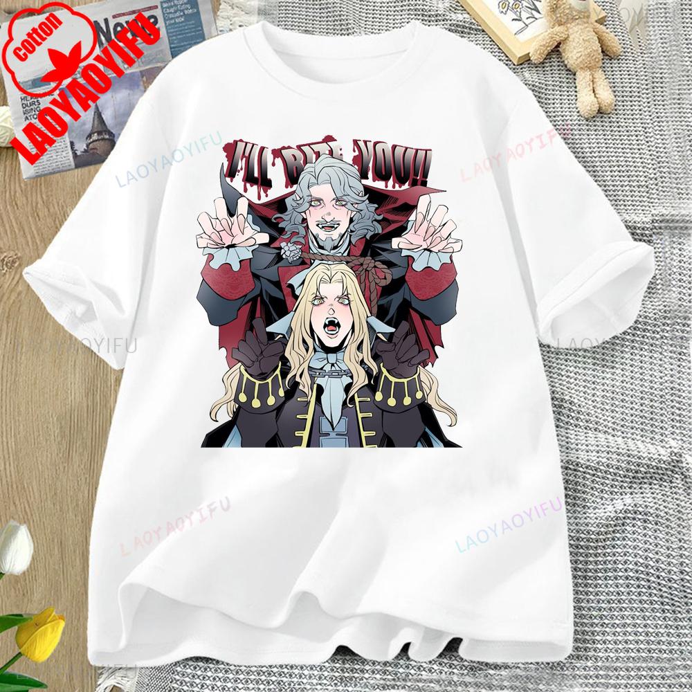 Castlevania Alucard Printed T-shirt Tops Castlevania Alucard Two-dimensional Casual for Daily Wear and Casual Outings