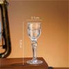 2pcs Sets 15ml Small Wine Glass Cocktail Glass Wine Goblet Transparent Shot Glass Spirits Cup Exquisite Drinking Glasses Gifts