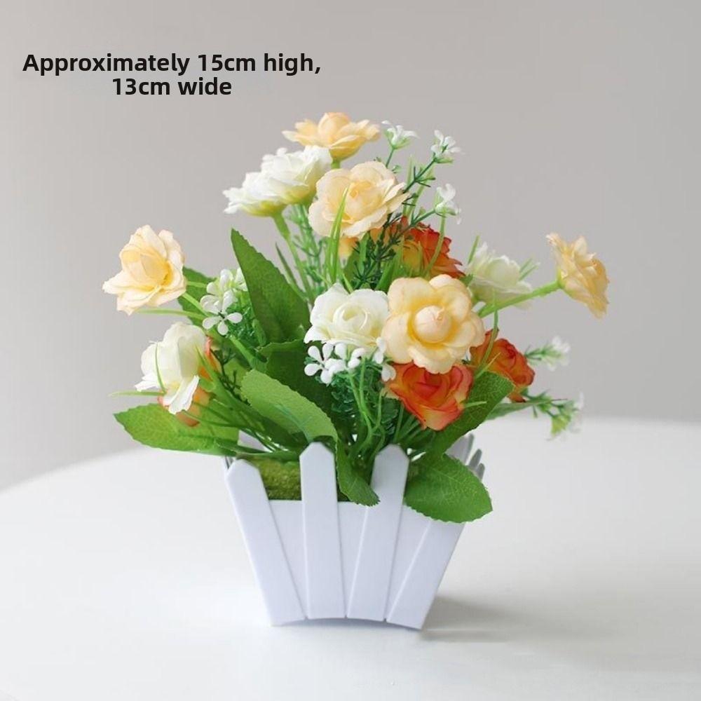 16~22cm Simulation Plant 10 Styles Fake Flower Potted New Artificial Flowers  Home Decor