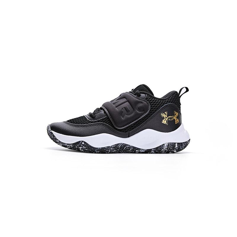 Under Armour Non-Slip Durable Low-Top Basketball Shoes Kids sneaker White 3026637