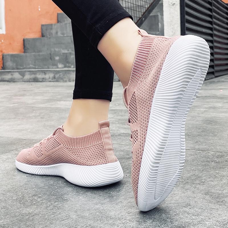 Ladies Summer Sports Shoes Non -Slip Wear -Resistant Casual Shoes Outdoor Shock -Absorbing Walking Shoes Lightweight Women 'S Shoes