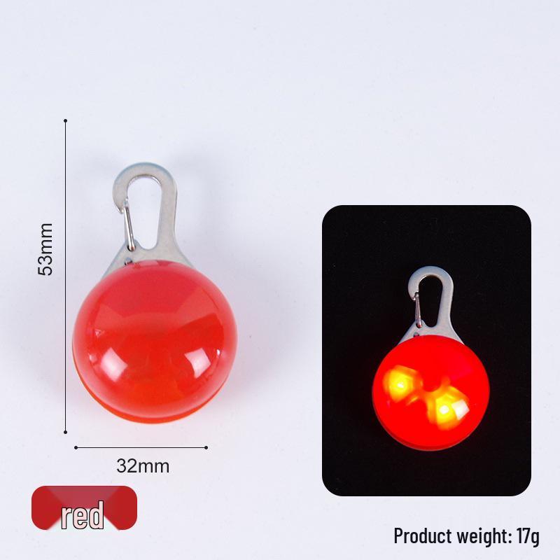 Glow-in-the-Dark Dog Pendant: Anti-Lost Battery-Powered Lightweight Pet Collar Light for Evening Walks