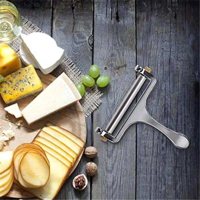Kitchen Cream Cheese Wire Cheddar Gruyere Raclette Home Items Adjustable Grater Accessories Slicer Thickness Steel Stainless Bar