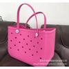 Borse estive carine con buchi Borsa a spalla in EVA Borsa da spiaggia mini in gelatina DIY Borsa a tote