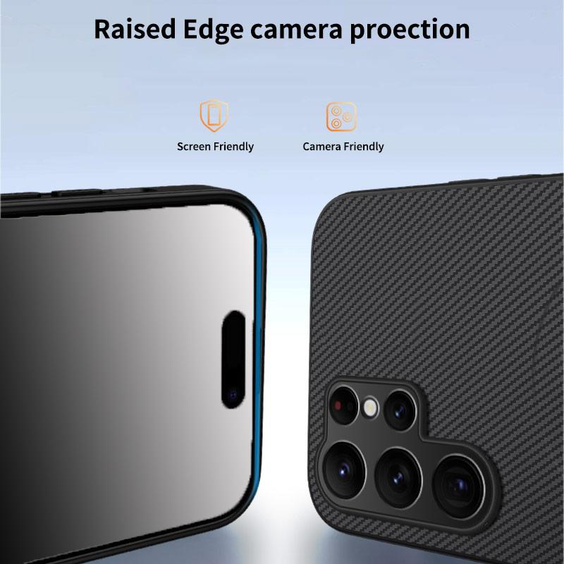 Magsafe Magnetic Wireless Charging Luxury Solid Color Matte Carbon Fiber Phone Case For Samsung Galaxy S26 Ultra Plus Back Cover