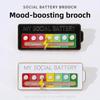 Social Energy Charm, Student Bag, Name Tag, Niche Design, Mood-changing Charm, Badge, Metal Accessory, Gift