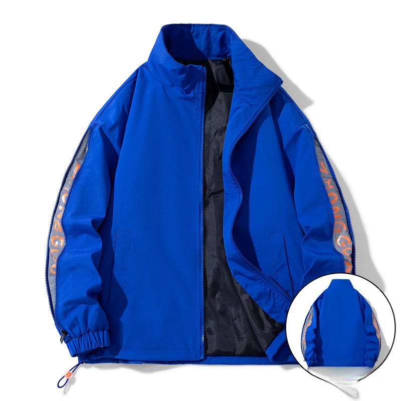 American Crew Neck Loose Baseball Jersey Versatile Casual Korean Version Spring and Autumn Jacket Couple Double-sided Men's Jacket