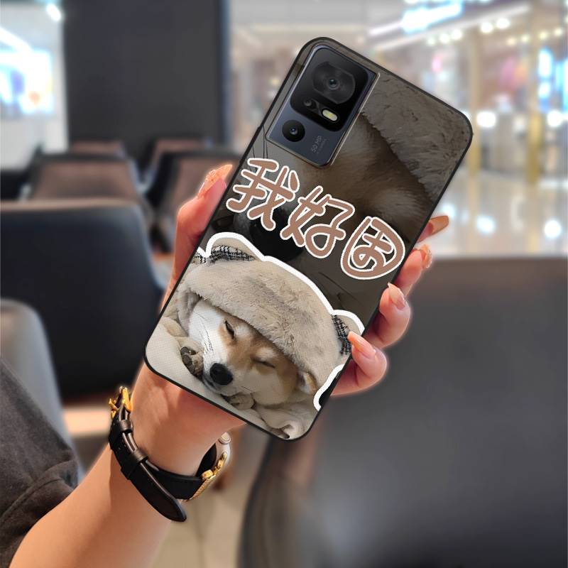 Couple Cartoon Phone Case For TCL 40SE/T610K Dirt-resistant Phone Pouch Cute Protective Anti-knock Anti-dust Silicone