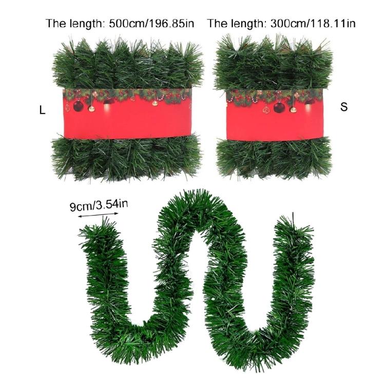 Artificial Vine 9.8ft or 16.4ft Long Soft Flexible for Indoor and Outdoor Christmas Decoration Wedding Party Supplies