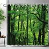 Outdoor Scenic Shower Curtain Waterfall Landscape Nature Landscape Tropical Forest Polyester Fabric Shower Curtain Bathroom Deco