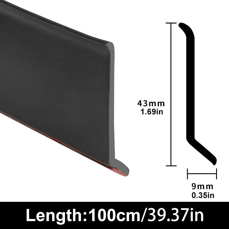 0.5/1/1.5m Window Water Blocking Bar Sliding Window Rain Flashing Board Weatherstrip Window Edge Water Deflector Sealing Strip