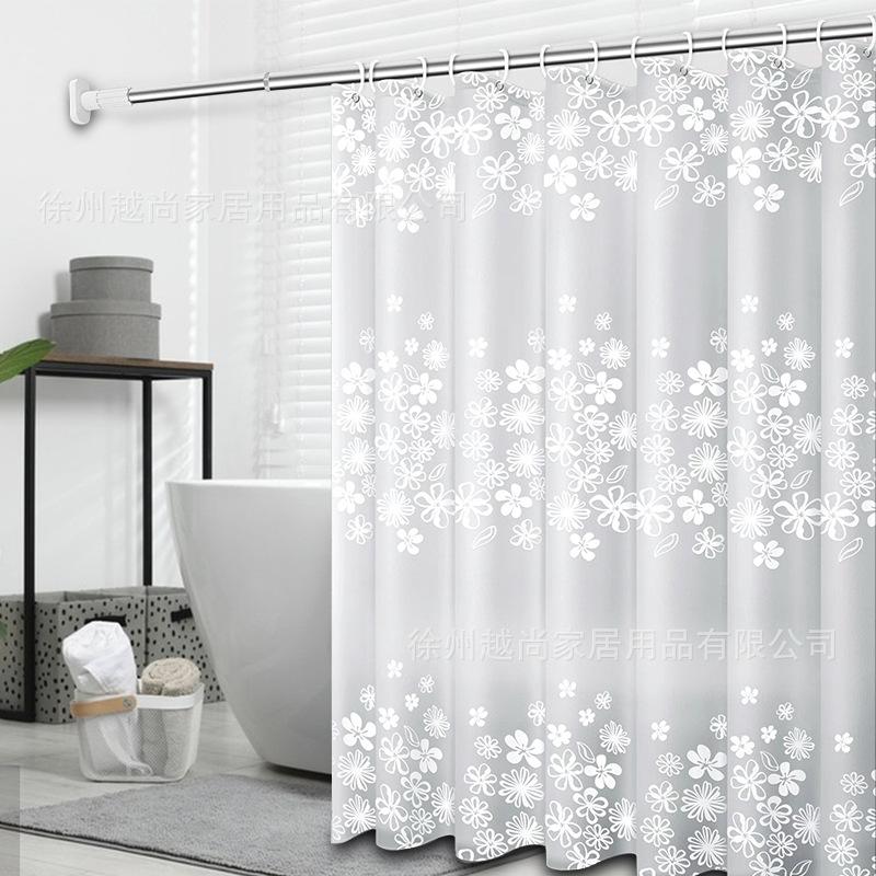 Shower Curtain Waterproof, Mildew Proof, Light Blocking, Hanging Toilet, Dry And Wet Separation Bathroom