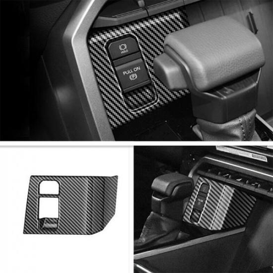 1pcs For Tundra -2024 Carbon Fiber Electronic Handbrake Frame Trim