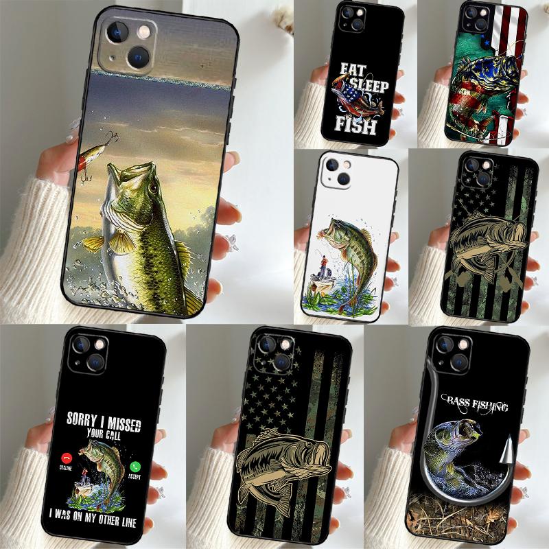 Largemouth Fishing Fish Hunting Hook Case For Samsung Galaxy S23 S24 S25 Ultra S9 S10 S20 S21 S22 Plus S23 FE S25 FE Phone Cover