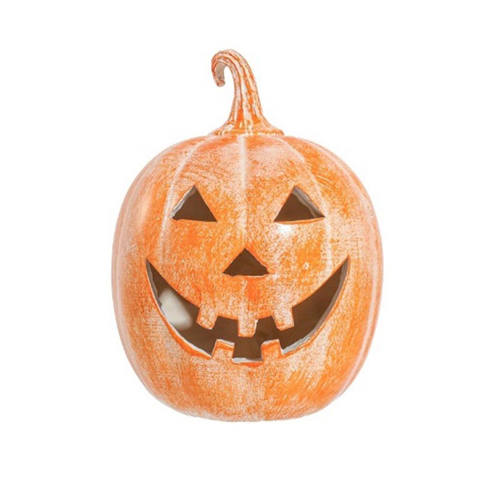 Handcrafted Pumpkin Ornament for Halloween and Fall Designed for Indoor Display with Hollow Center for LED Lights