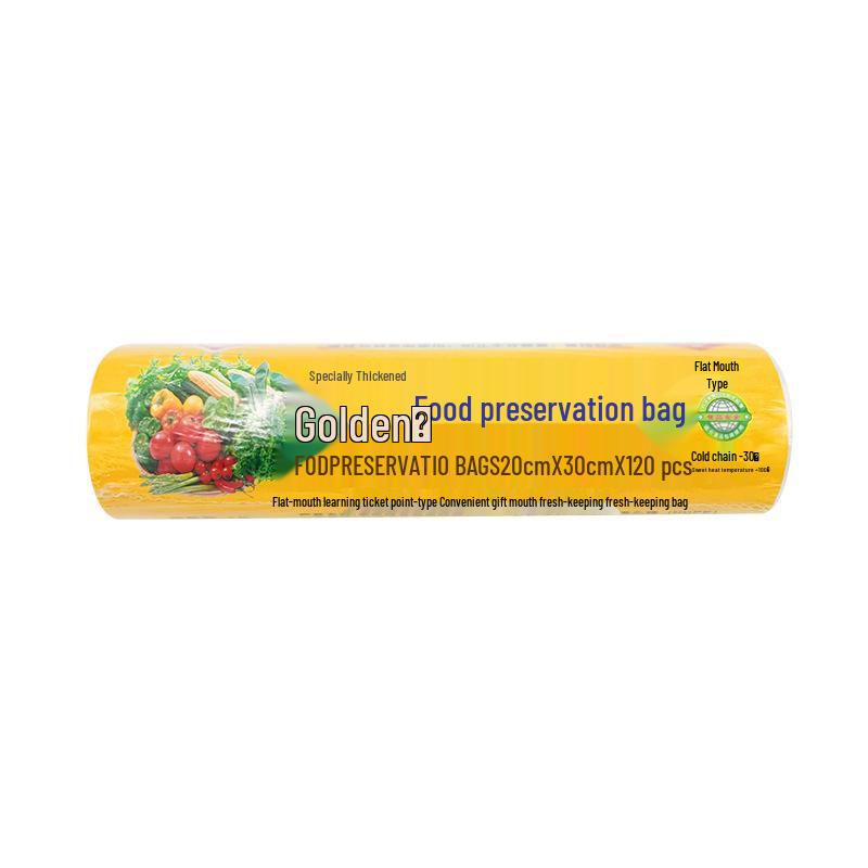 PE Food Fresh-Keeping Bags for Fruits, Vegetables, & Food - Tear-off Type, Household, Large Size