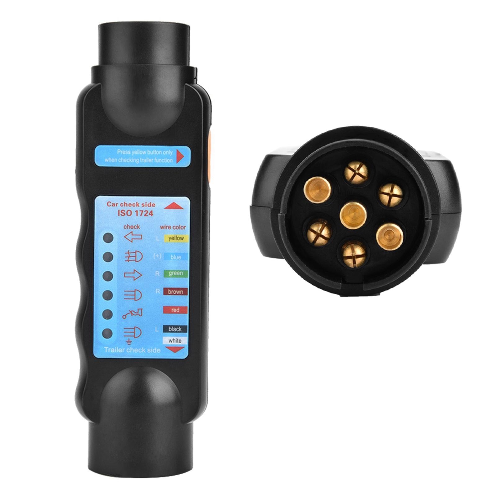 

12 В прицеп 7-контактный провод буксировочного фонаря цепь синий проводка тестер штекер разъем синий