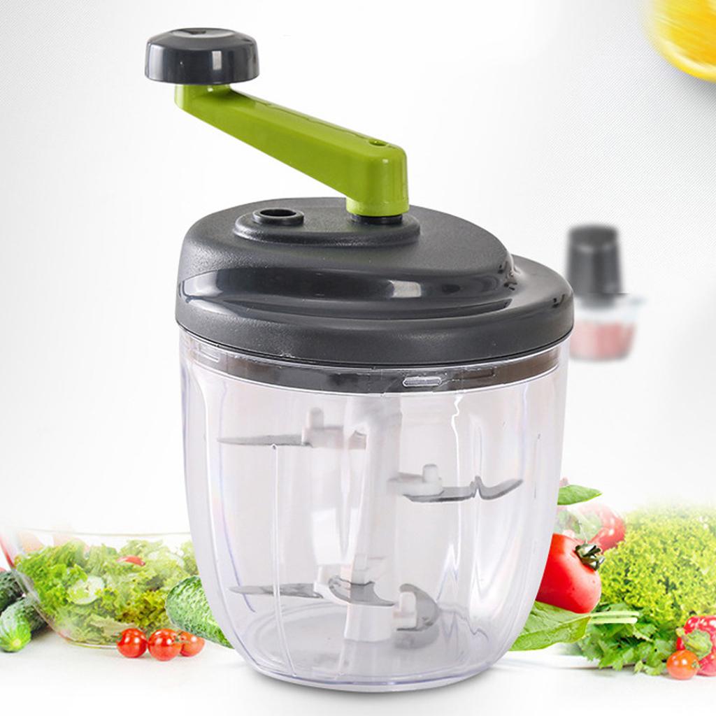 Hachoir à Légumes Manuel Efficace Grande Capacité Manivelle Hachoir à Viande Outil de Cuisine Ergonomique Pour Trancher Moudre