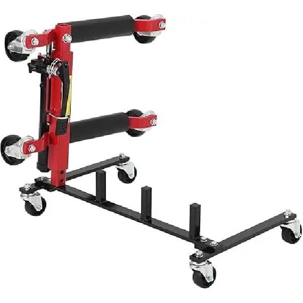Car Dolly Storage Rack Heavy Duty 4 Wheel Dolly Holder with 360° Swivel Casters, Universal Jack Stand Organizer for Garage Works