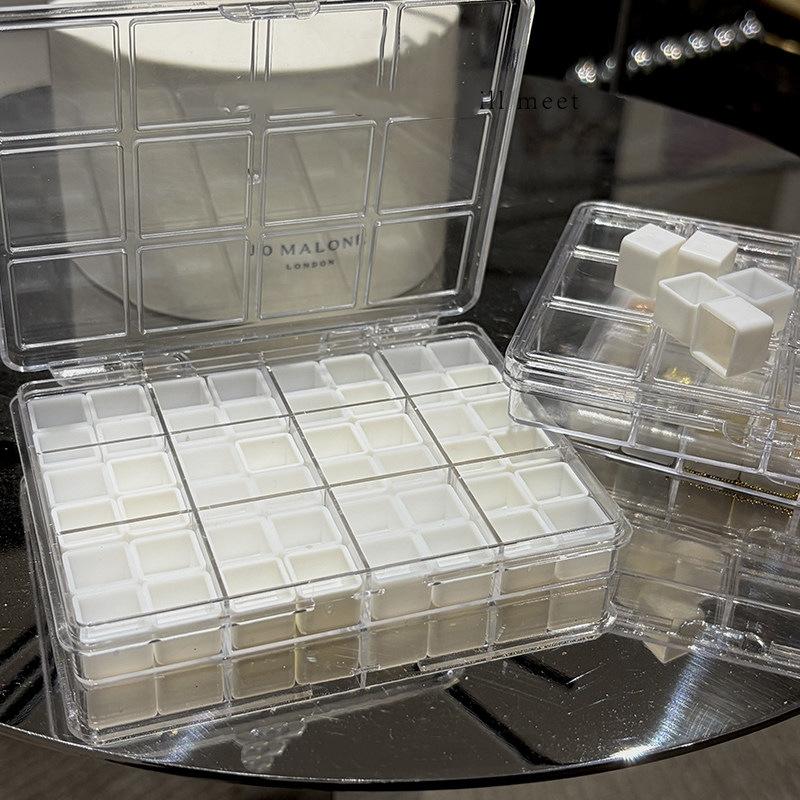 48 Grids Nail Accessories Storage Box Mini Compartment Transparent Jewelry Earring Storage Box Display Organizer Container onesize