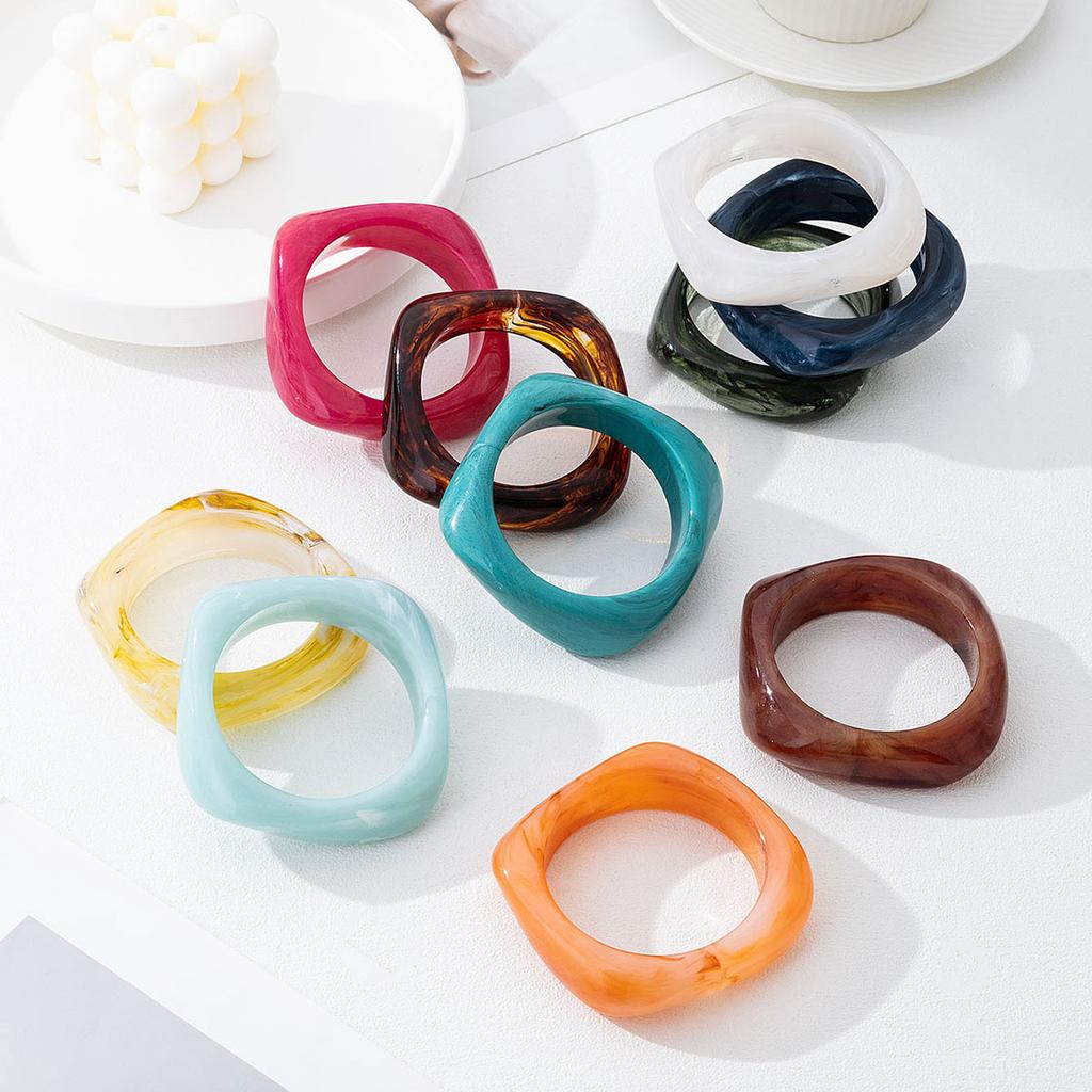 Leichter Luxus Mode Transparent Farbverlauf Armband Hoher Sinn Einfach Nische Temperament Retro Persönlichkeit Vielseitiger Schmuck Frauen