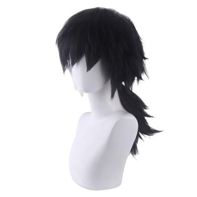 Professional  Demon Slayer Tomioka Giyuu Kamado Nezuko Wigs Kimetsu No Yaiba Cosplay Wigs Golden Short Hair Kochou Shinobu
