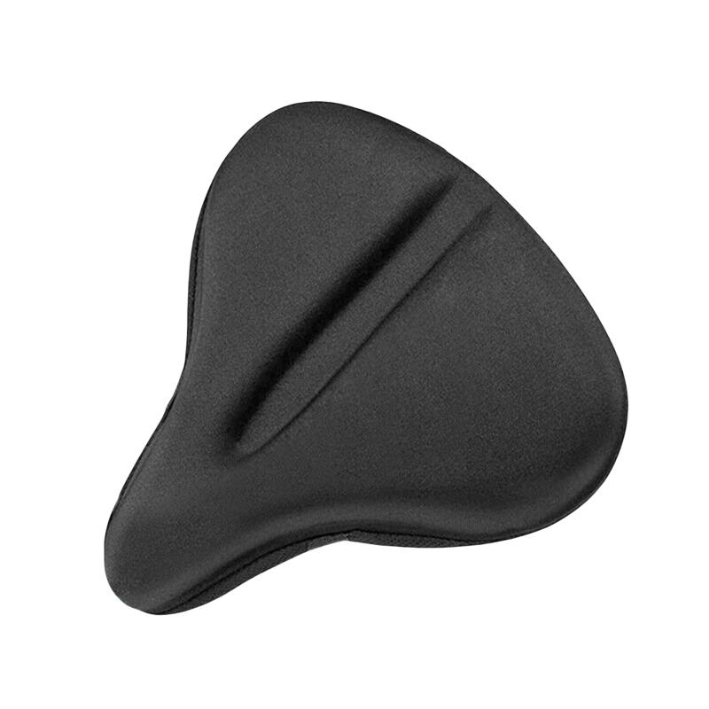 1 Piece Wide Bicycle Seat Gel Cushion Cover Exercise Bike Saddle Pad for Indoor Outdoor Cycling Non Slip Comfort Protector
