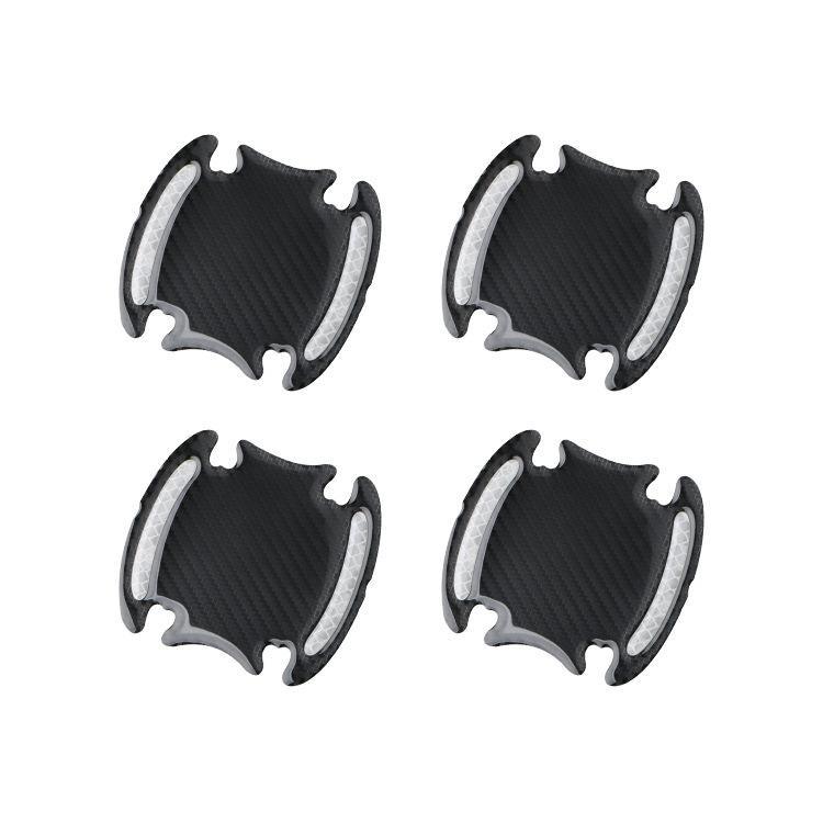 Car Door Handle Bowl Scratch Protective Stickers Carbon Fiber Protector Cars Sticker Car Handle Anti-collision Protection Strip