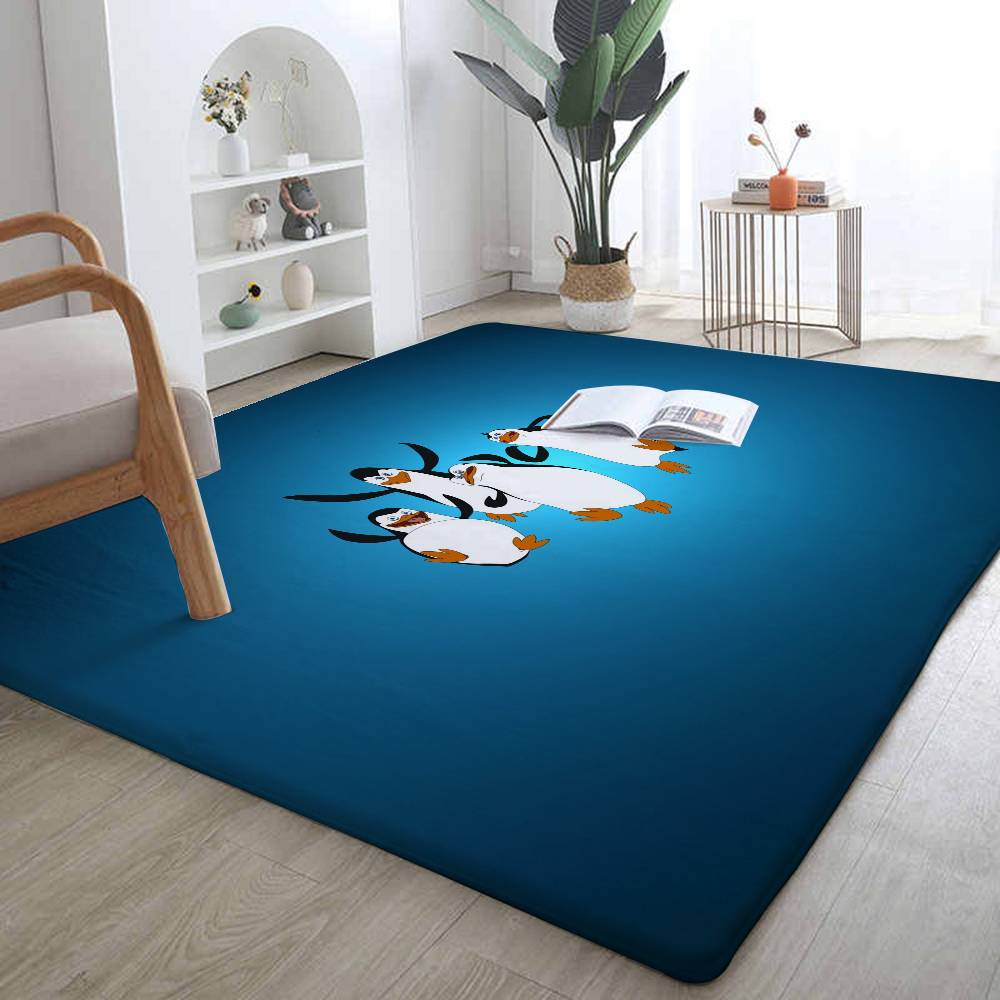 The P-Penguins Of Madagascar Floor Mat Bathroom Absorbent Mat Simple Door Dirt-resistant Mat Home Kitchen Mat Foot Mat Entry Mat