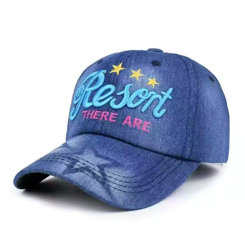 Cowboy Embroidered Baseball Cap, Outdoor Adjustable Casual Cap Adjustable синий