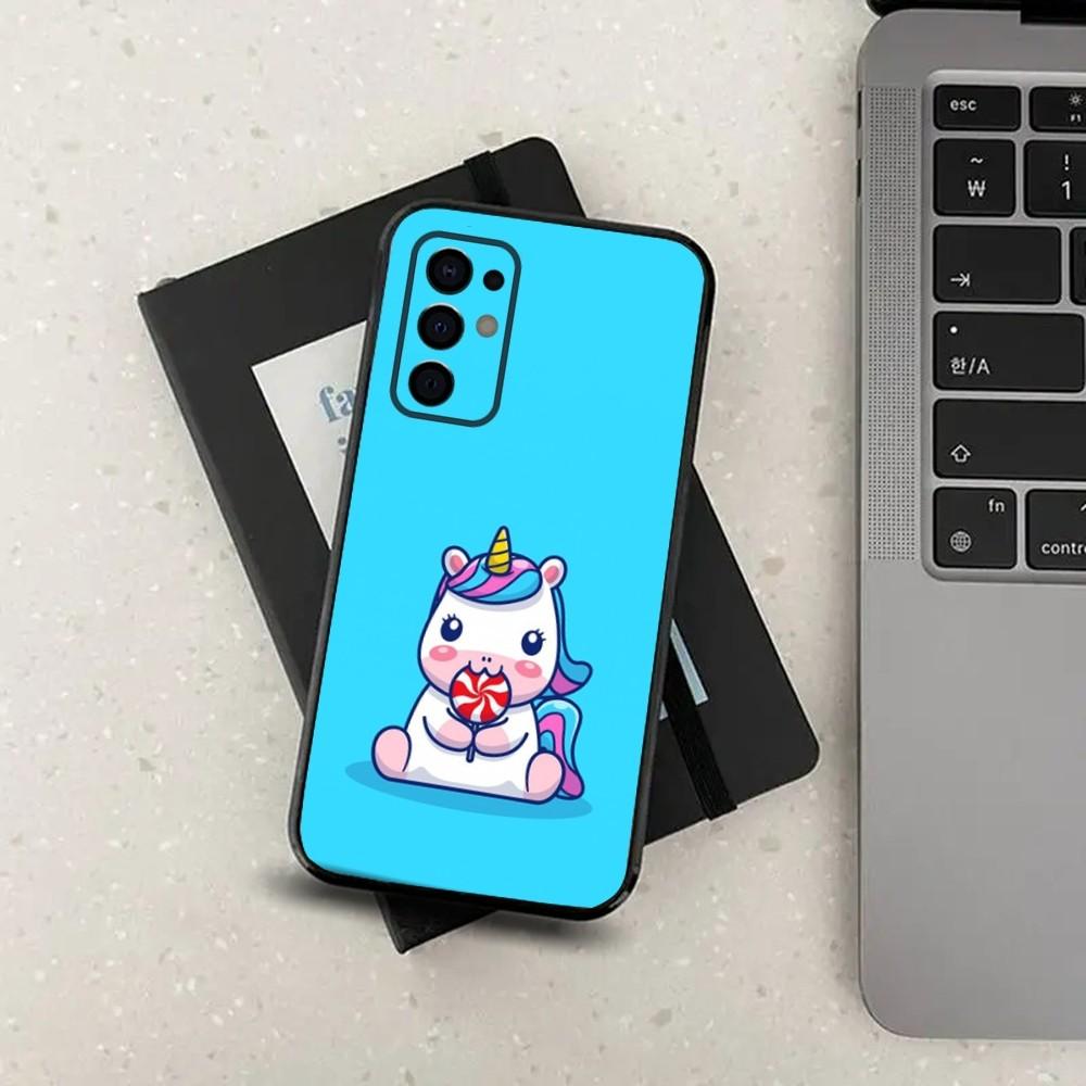 Unicorn cartoon Cute Phone Case For Samsung S24,S21,S22,S23,S30,Ultra,S20,Plus,Fe,Lite,Note,10,9,5G Black Soft Cover