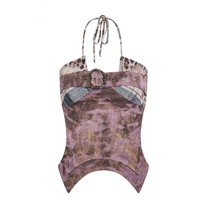 26 Summer New American Spicy Girl Design Camisole Medium светло-фиолетовый