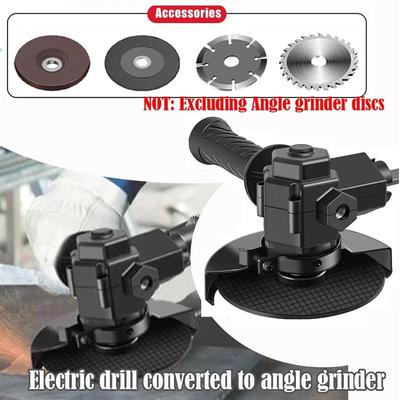 Ferramentas para trabalhar madeira Broca elétrica para martelo elétrico, conversor de moedor de ângulo, cabeça de conversão, adaptador de ferramenta modificado, máquina de marcenaria DIY