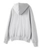 Moderment Applique Washed Oversized Zip-Up Hoodie [Dusty Grey]
