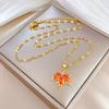 Contemporary Maple Leaf Pendant Necklace for Women Combining Nature's Charm With Modern Fashion Statement Pieces