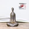 Zen Northern Wei Buddha Resin Statue: Handmade Chinese-Style Decor for Living Room