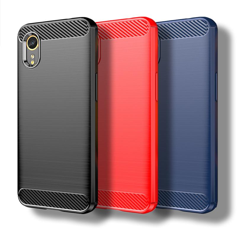 

For Samsung Galaxy XCover7 Case For Samsung Xcover7 Cover 6.6 inch Carbon Fiber Shockproof Silicone Bumper For Galaxy XCover7