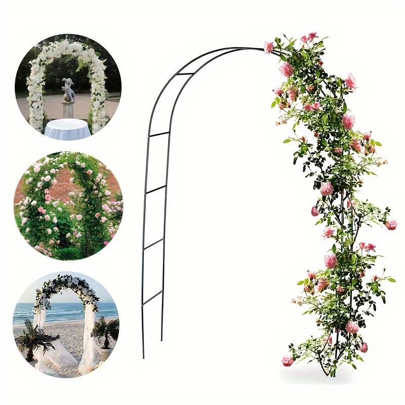 1-2Garden Outdoor Metal Arch Climbing Frame Wedding Celebration Decorative Flower Stand Courtyard Grape Vine Plant Climbing Supp