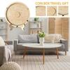 1Pc Coin Display Holder Vault Savings Bank Keepsake Cash Adventure Money Collection With Slot On Top Wooden Coin Box Memories