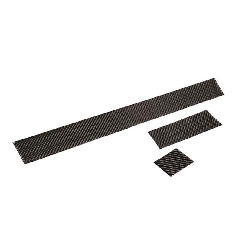 For BMW 5 Series E60 E61 2004 2005 2006 2007 2008 2009 2010 Carbon Fiber Center Console Side Dashboard Panel Strips Cover Trim